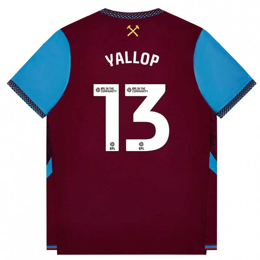 Danxen Heren Tameka Yallop #13 Bordeaux Korenbloemblauw Thuisshirt Thuistenue 2026/27 T-Shirt