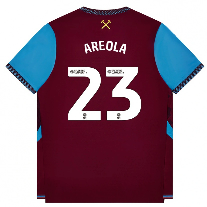 Danxen Heren Alphonse Areola #23 Bordeaux Korenbloemblauw Thuisshirt Thuistenue 2026/27 T-Shirt