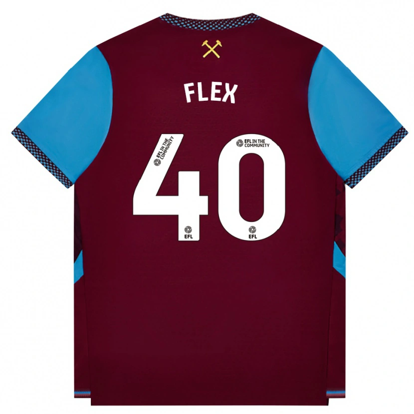 Danxen Heren Armstrong Oko Flex #40 Bordeaux Korenbloemblauw Thuisshirt Thuistenue 2026/27 T-Shirt