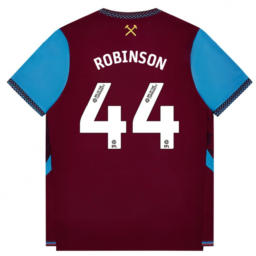 Danxen Heren Junior Robinson #44 Bordeaux Korenbloemblauw Thuisshirt Thuistenue 2026/27 T-Shirt
