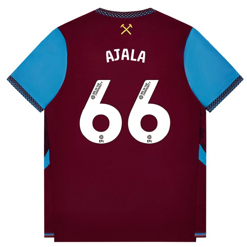 Danxen Heren Joshua Ajala #66 Bordeaux Korenbloemblauw Thuisshirt Thuistenue 2026/27 T-Shirt