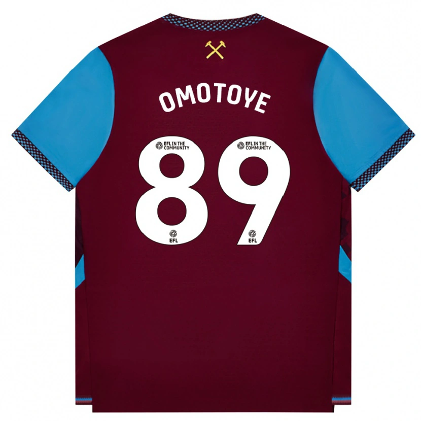 Danxen Heren Tyrone Omotoye #89 Bordeaux Korenbloemblauw Thuisshirt Thuistenue 2026/27 T-Shirt