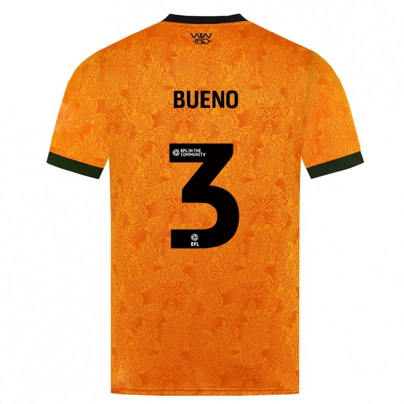 Danxen Heren Hugo Bueno #3 Oranje Zwart Thuisshirt Thuistenue 2026/27 T-Shirt