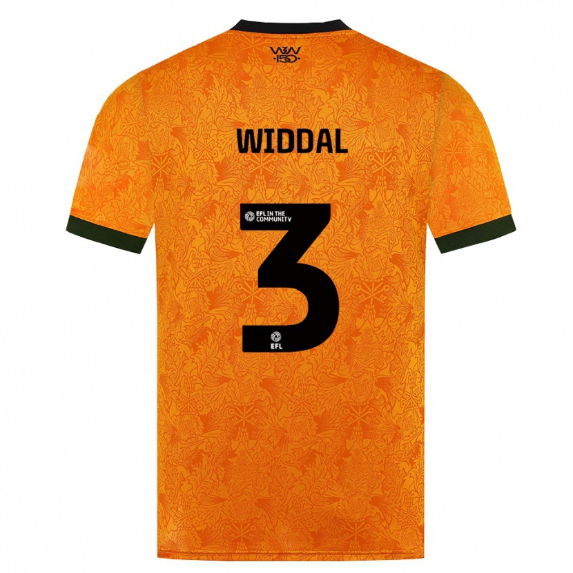 Danxen Heren Natalie Widdal #3 Oranje Zwart Thuisshirt Thuistenue 2026/27 T-Shirt