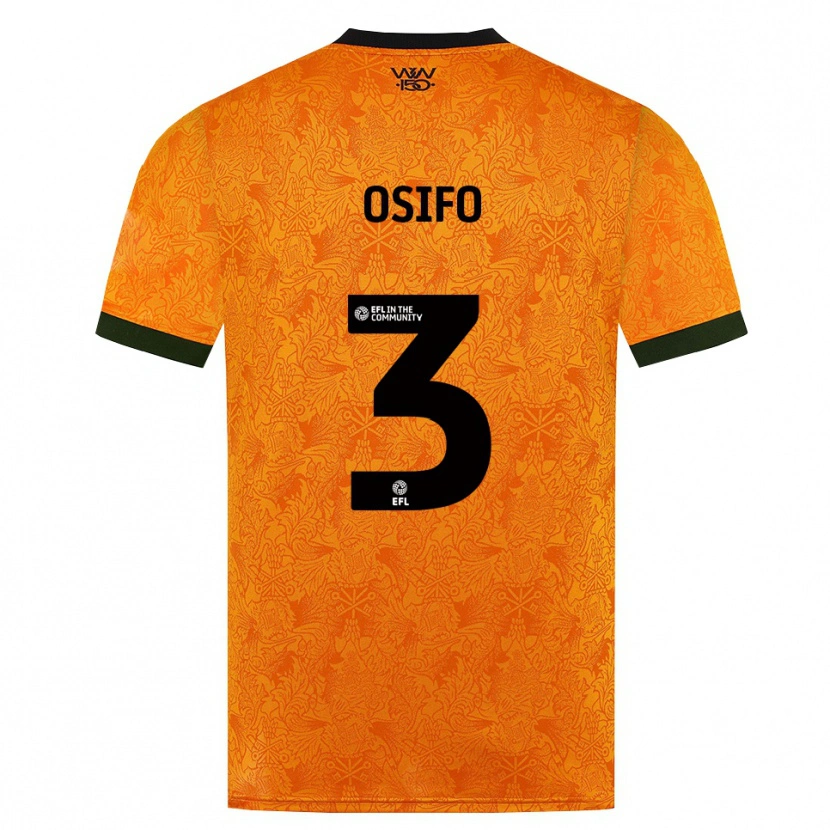 Danxen Heren David Osifo #3 Oranje Zwart Thuisshirt Thuistenue 2026/27 T-Shirt