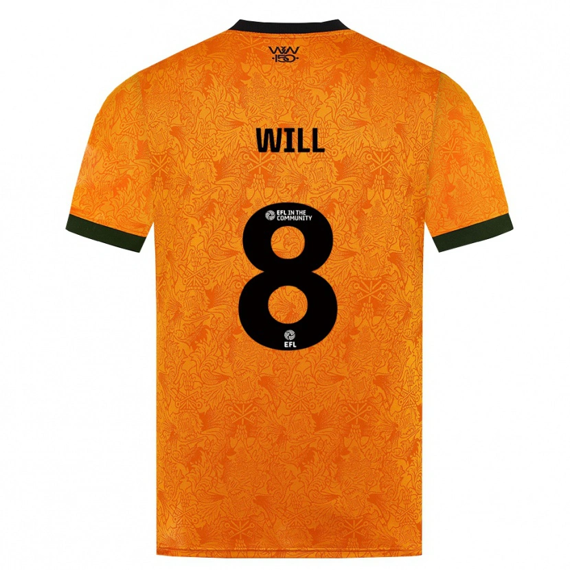 Danxen Heren Merrick Will #8 Oranje Zwart Thuisshirt Thuistenue 2026/27 T-Shirt