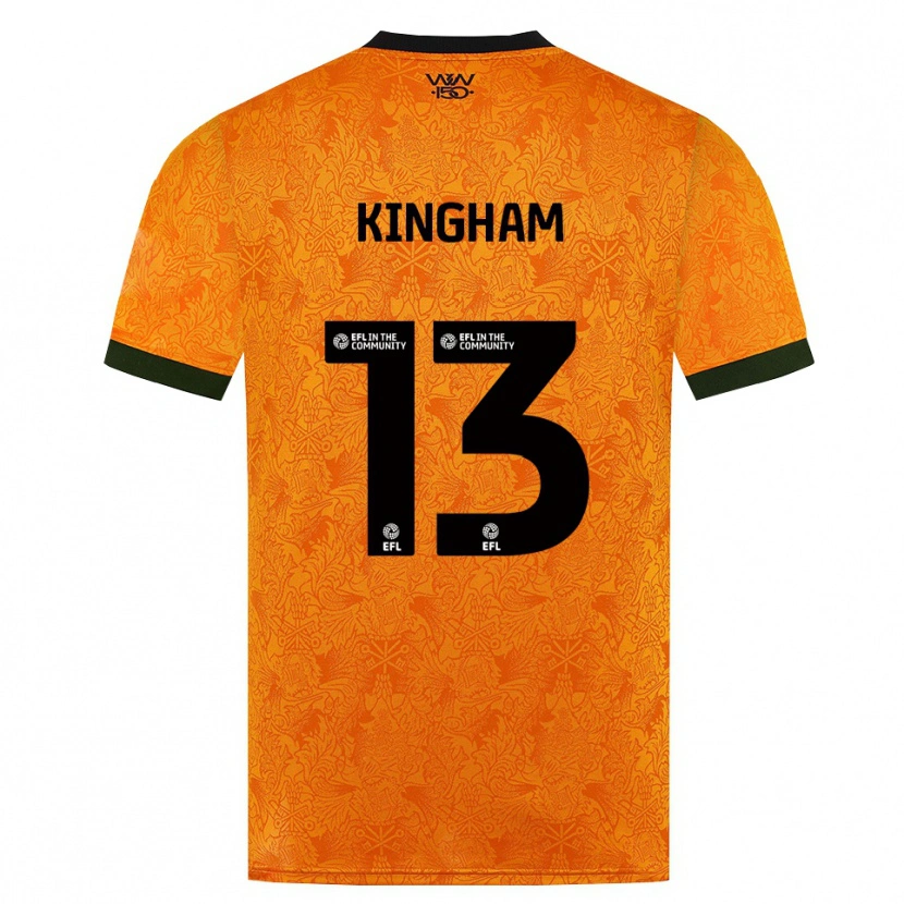 Danxen Heren Joshua Kingham #13 Oranje Zwart Thuisshirt Thuistenue 2026/27 T-Shirt