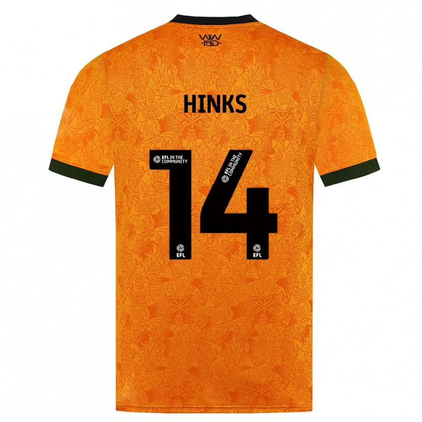 Danxen Heren Max Hinks #14 Oranje Zwart Thuisshirt Thuistenue 2026/27 T-Shirt