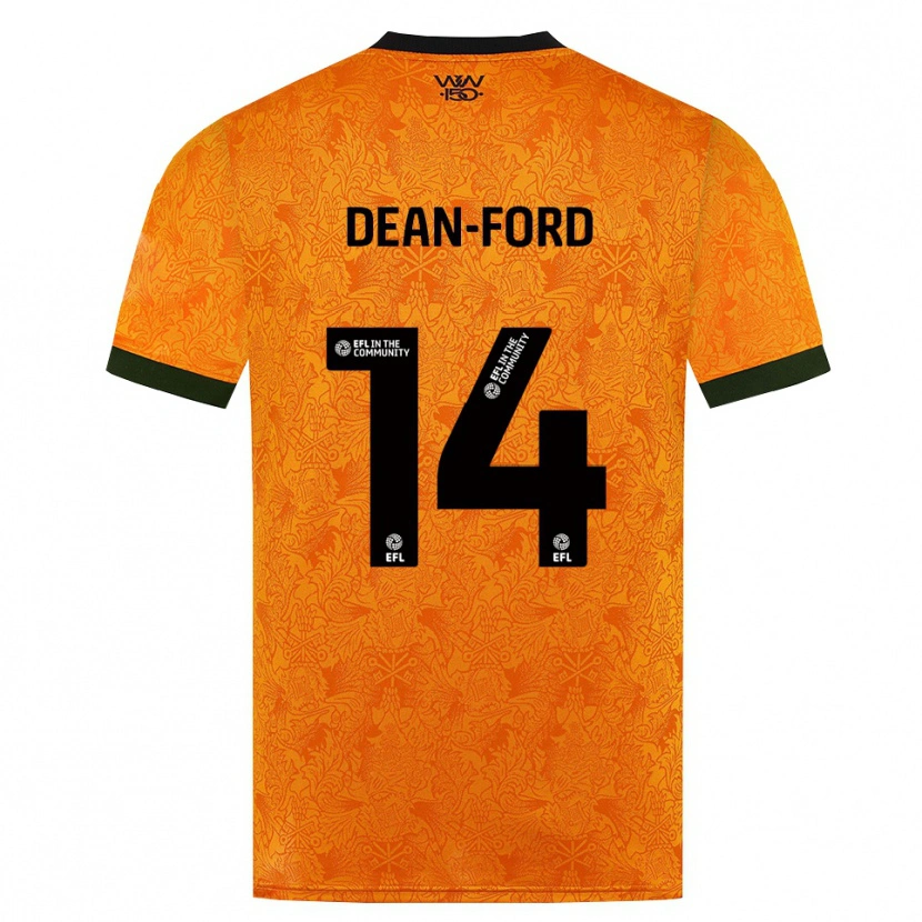 Danxen Heren Jacob Dean-Ford #14 Oranje Zwart Thuisshirt Thuistenue 2026/27 T-Shirt