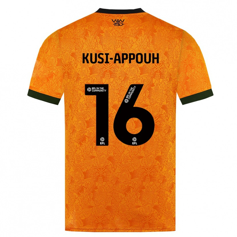 Danxen Heren Kenzo Kusi-Appouh #16 Oranje Zwart Thuisshirt Thuistenue 2026/27 T-Shirt