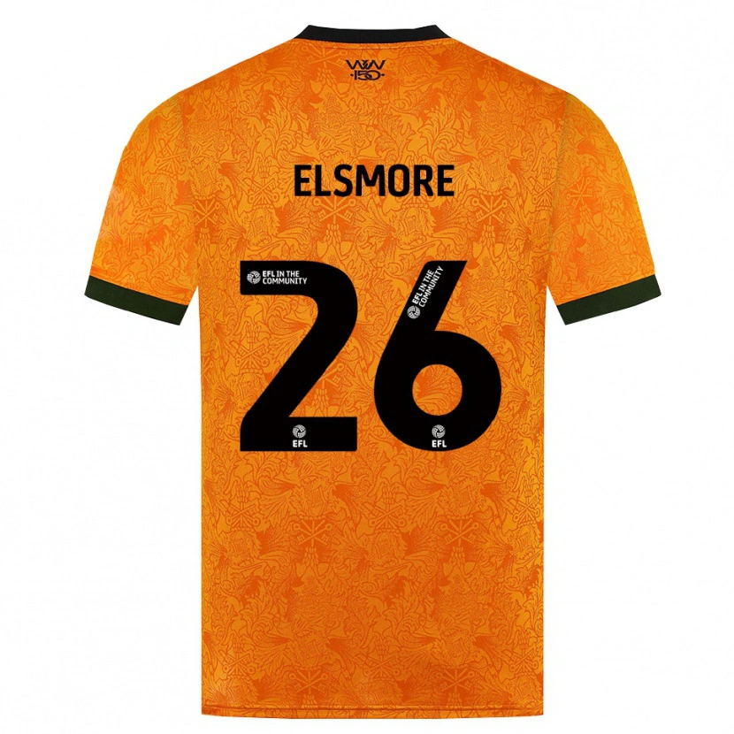 Danxen Heren Ria Elsmore #26 Oranje Zwart Thuisshirt Thuistenue 2026/27 T-Shirt