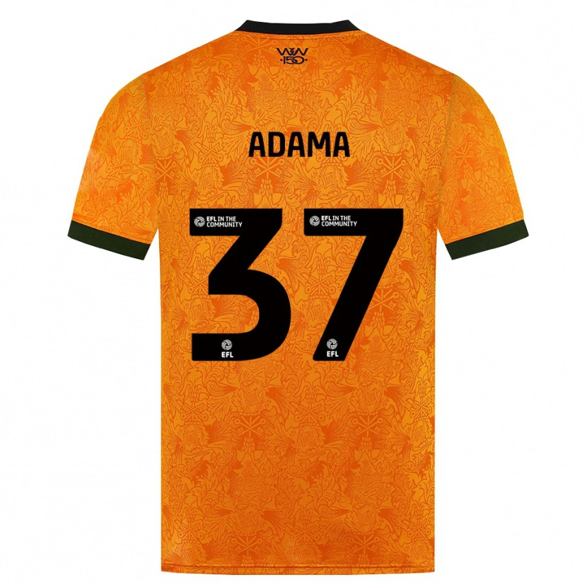 Danxen Heren Adama Traore #37 Oranje Zwart Thuisshirt Thuistenue 2026/27 T-Shirt
