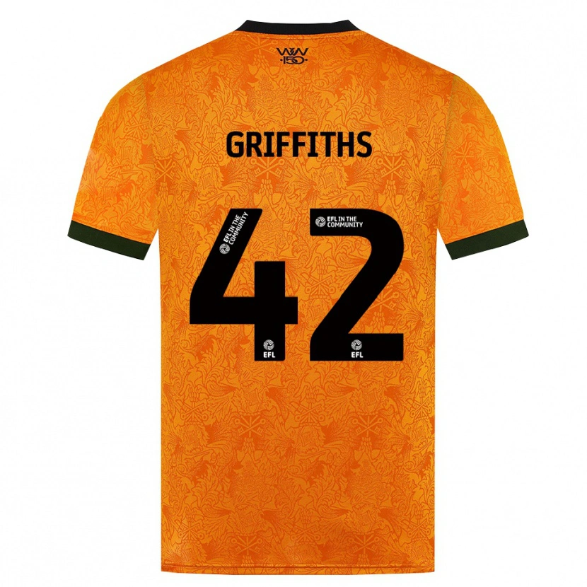 Danxen Heren Harvey Griffiths #42 Oranje Zwart Thuisshirt Thuistenue 2026/27 T-Shirt