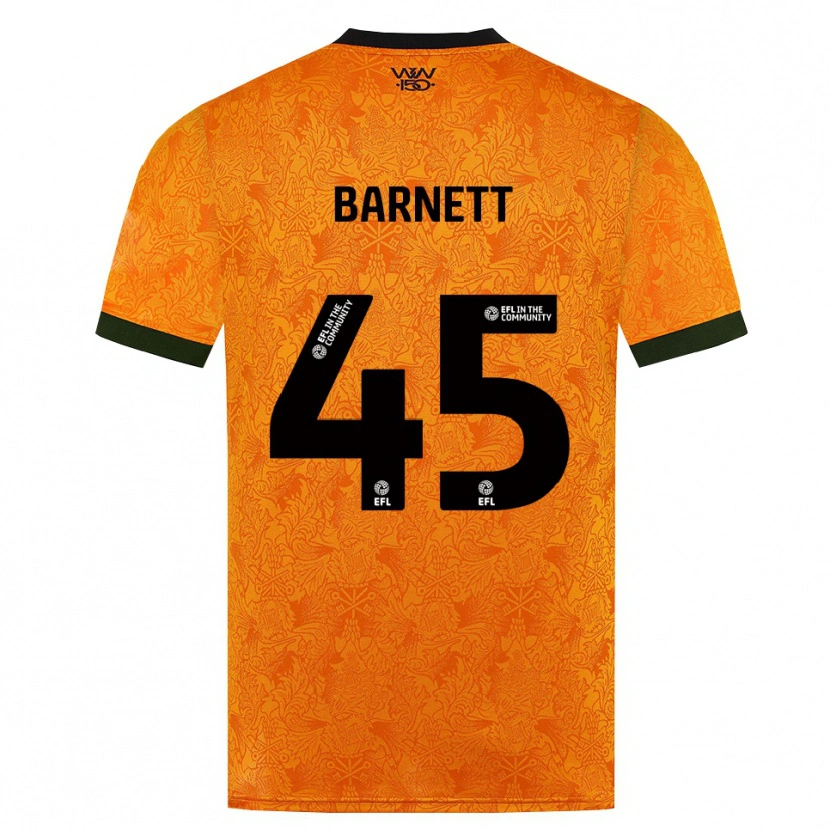 Danxen Heren Ty Barnett #45 Oranje Zwart Thuisshirt Thuistenue 2026/27 T-Shirt
