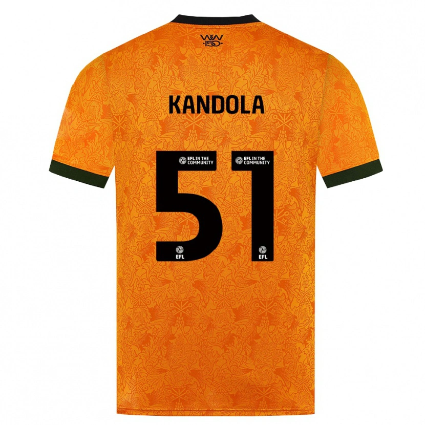 Danxen Heren Kam Kandola #51 Oranje Zwart Thuisshirt Thuistenue 2026/27 T-Shirt