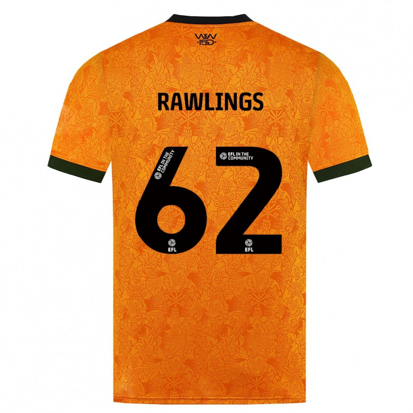 Danxen Heren Luke Rawlings #62 Oranje Zwart Thuisshirt Thuistenue 2026/27 T-Shirt