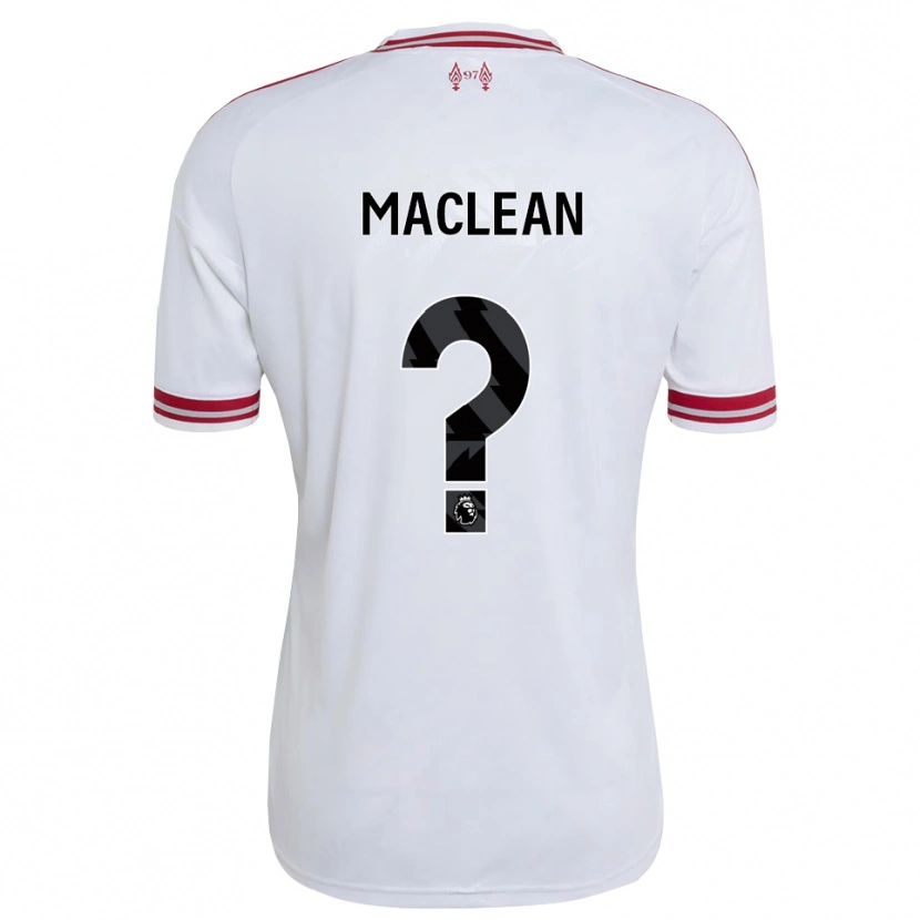 Danxen Heren Kirsty Maclean #0 Rood Wit Uitshirt Uittenue 2026/27 T-Shirt
