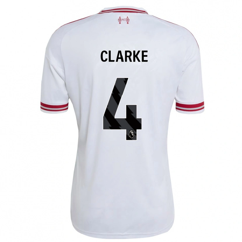Danxen Heren Lucas Clarke #4 Rood Wit Uitshirt Uittenue 2026/27 T-Shirt