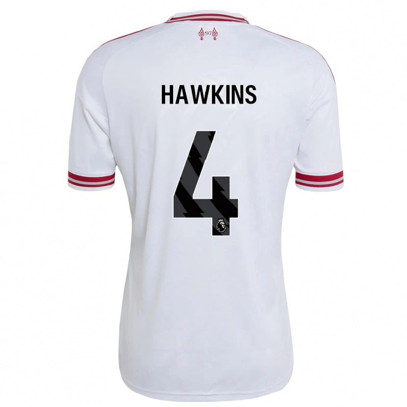 Danxen Heren Max Hawkins #4 Rood Wit Uitshirt Uittenue 2026/27 T-Shirt