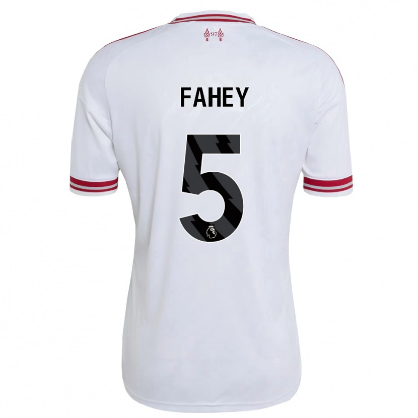 Danxen Heren Niamh Fahey #5 Rood Wit Uitshirt Uittenue 2026/27 T-Shirt