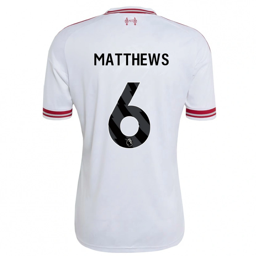 Danxen Heren Jasmine Matthews #6 Rood Wit Uitshirt Uittenue 2026/27 T-Shirt