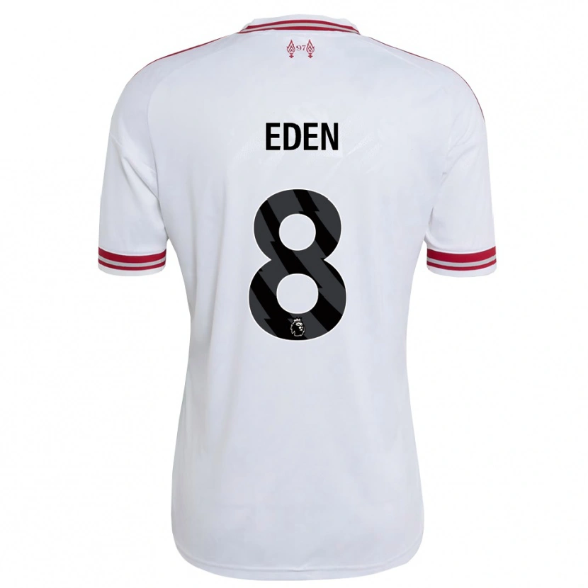Danxen Heren Luca Eden #8 Rood Wit Uitshirt Uittenue 2026/27 T-Shirt
