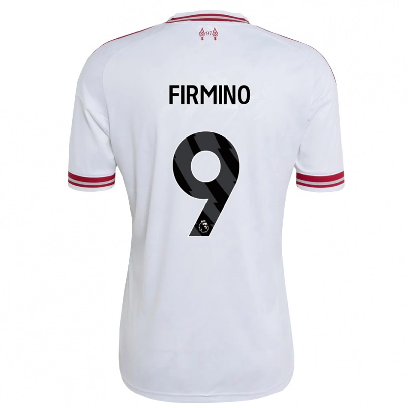 Danxen Heren Roberto Firmino #9 Rood Wit Uitshirt Uittenue 2026/27 T-Shirt