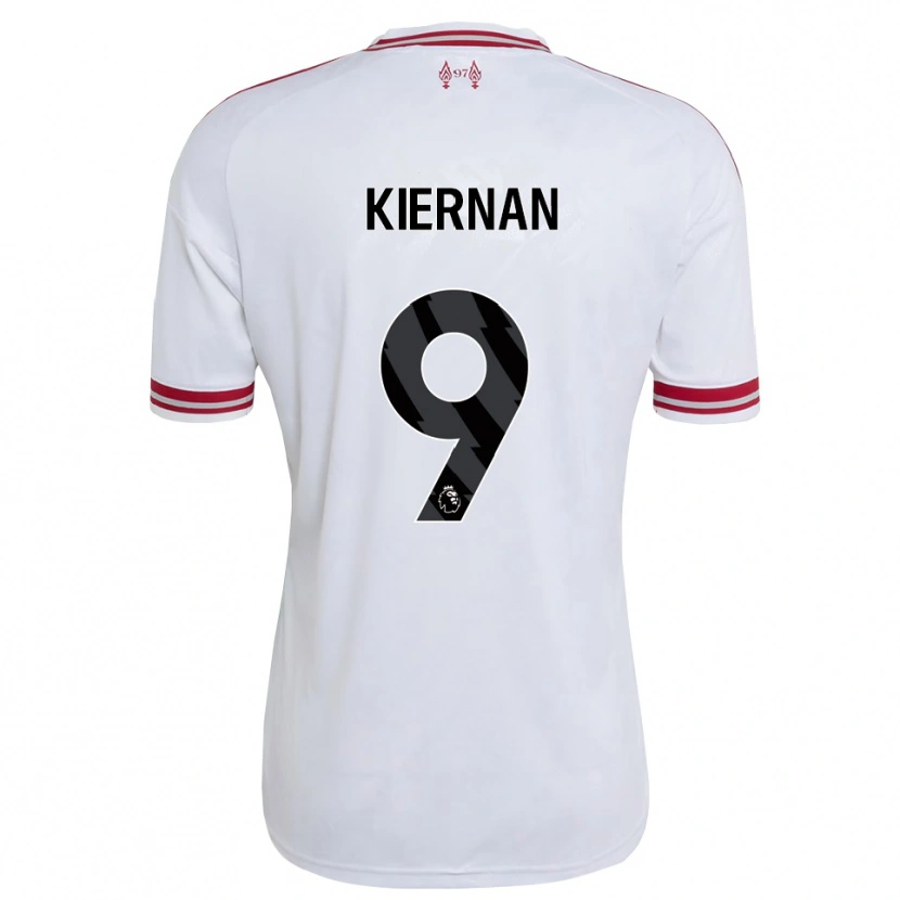 Danxen Heren Leanne Kiernan #9 Rood Wit Uitshirt Uittenue 2026/27 T-Shirt