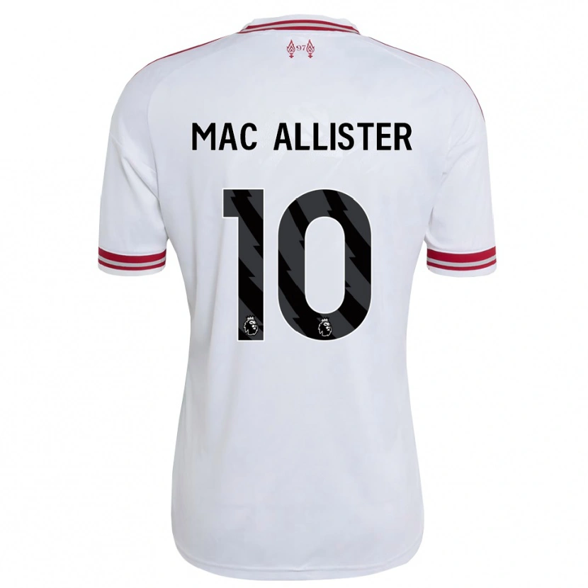 Danxen Heren Alexis Mac Allister #10 Rood Wit Uitshirt Uittenue 2026/27 T-Shirt