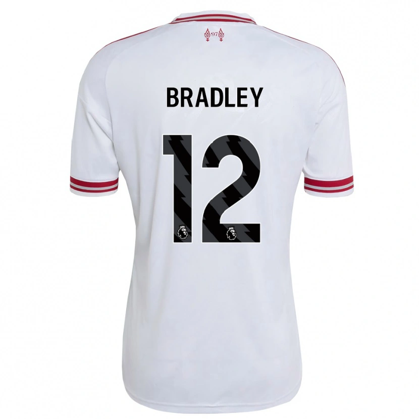Danxen Heren Conor Bradley #12 Rood Wit Uitshirt Uittenue 2026/27 T-Shirt