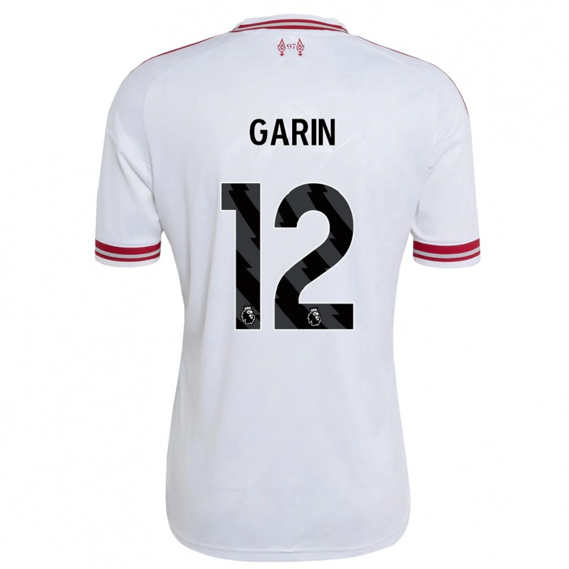 Danxen Heren Isaiah Garin #12 Rood Wit Uitshirt Uittenue 2026/27 T-Shirt