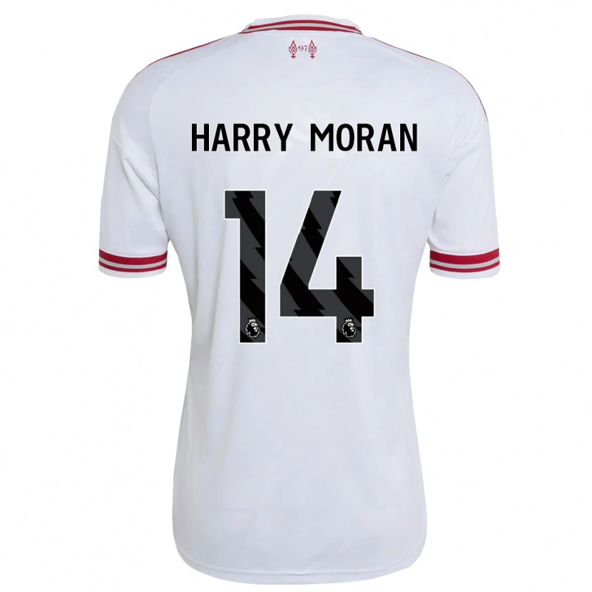 Danxen Heren Harry Moran #14 Rood Wit Uitshirt Uittenue 2026/27 T-Shirt