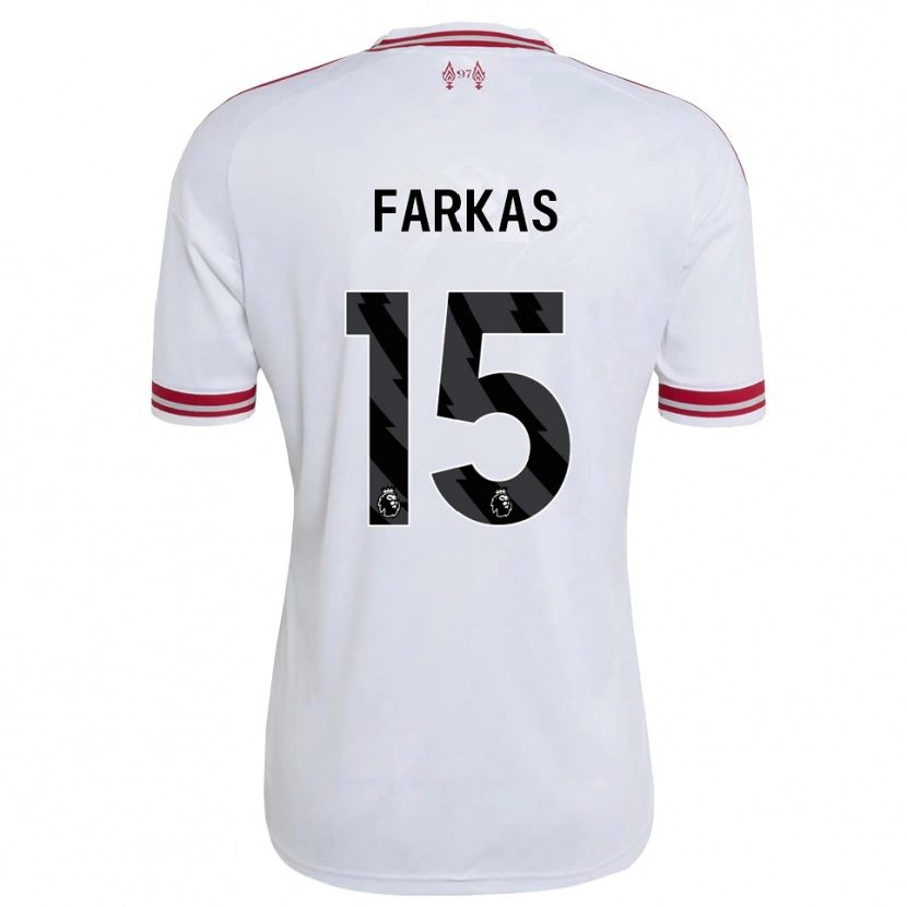 Danxen Heren Erik Farkas #15 Rood Wit Uitshirt Uittenue 2026/27 T-Shirt