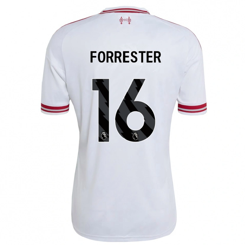 Danxen Heren La'more Lee Forrester #16 Rood Wit Uitshirt Uittenue 2026/27 T-Shirt