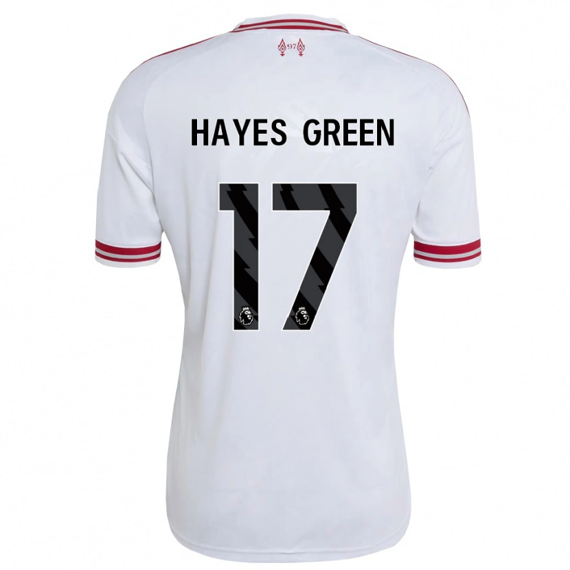 Danxen Heren Charlie Hayes-Green #17 Rood Wit Uitshirt Uittenue 2026/27 T-Shirt