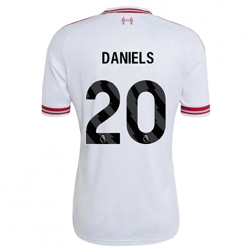 Danxen Heren Yana Daniels #20 Rood Wit Uitshirt Uittenue 2026/27 T-Shirt
