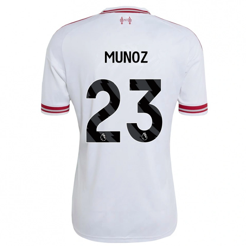 Danxen Heren Víctor Muñoz #23 Rood Wit Uitshirt Uittenue 2026/27 T-Shirt