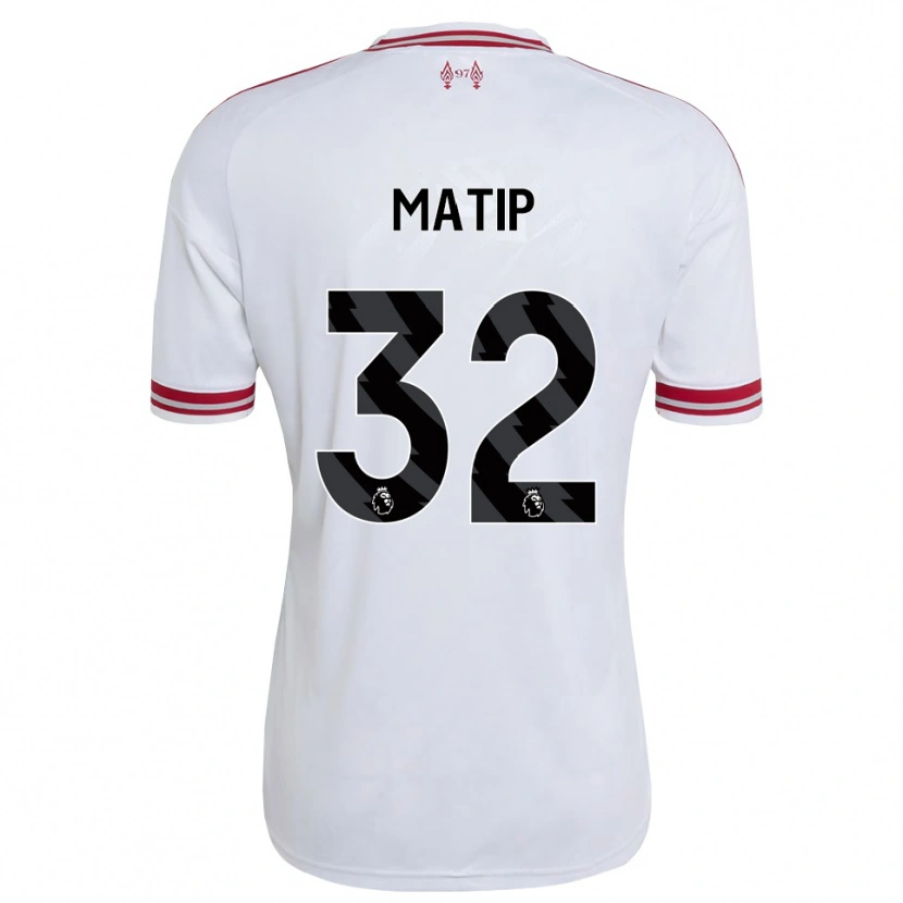Danxen Heren Joel Matip #32 Rood Wit Uitshirt Uittenue 2026/27 T-Shirt
