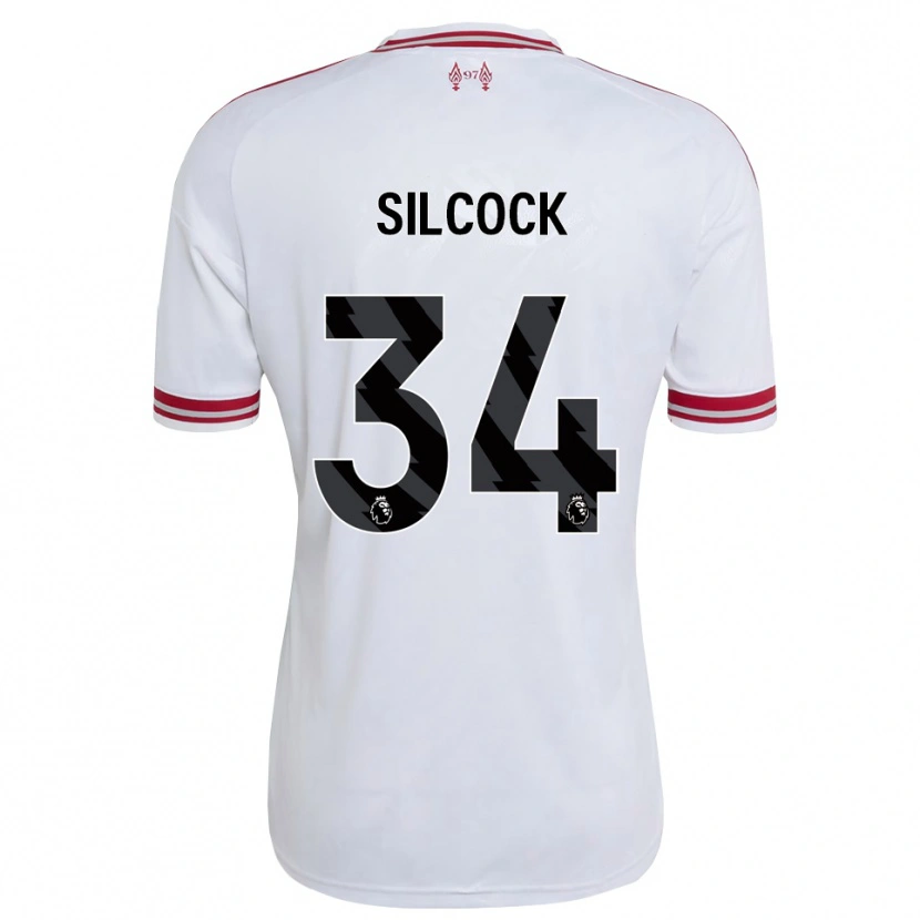 Danxen Heren Hannah Silcock #34 Rood Wit Uitshirt Uittenue 2026/27 T-Shirt