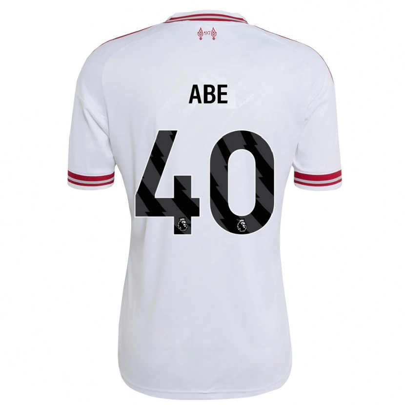 Danxen Heren Joshua Abe #40 Rood Wit Uitshirt Uittenue 2026/27 T-Shirt