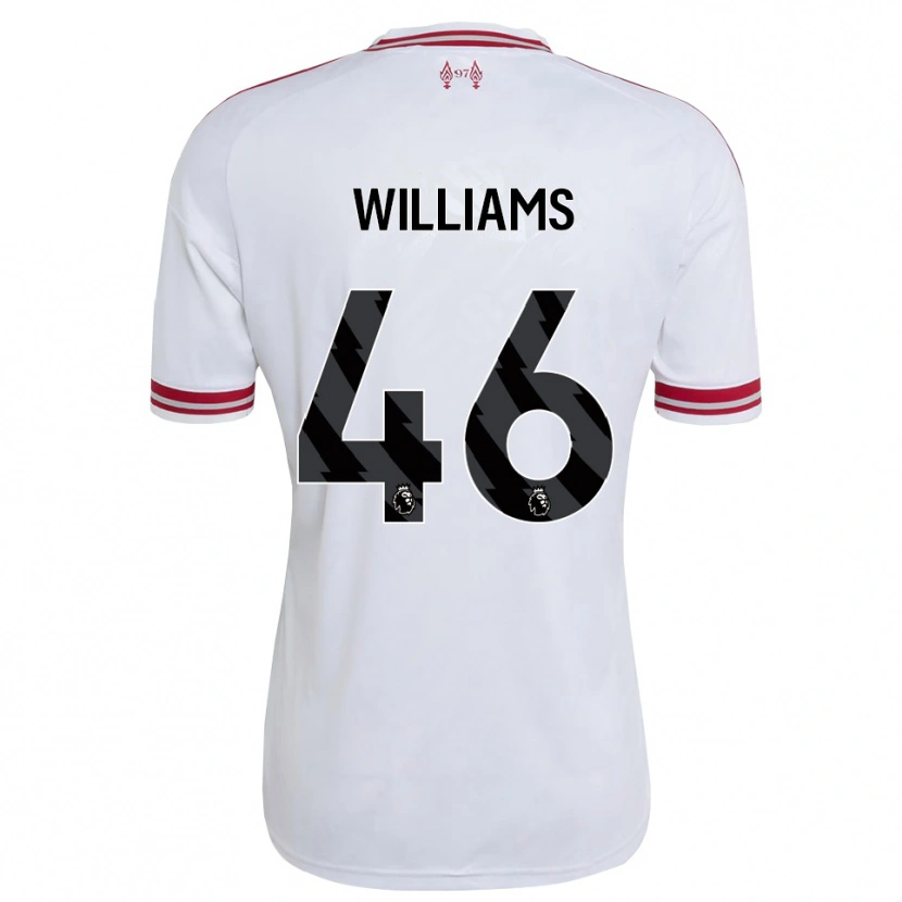 Danxen Heren Rhys Williams #46 Rood Wit Uitshirt Uittenue 2026/27 T-Shirt