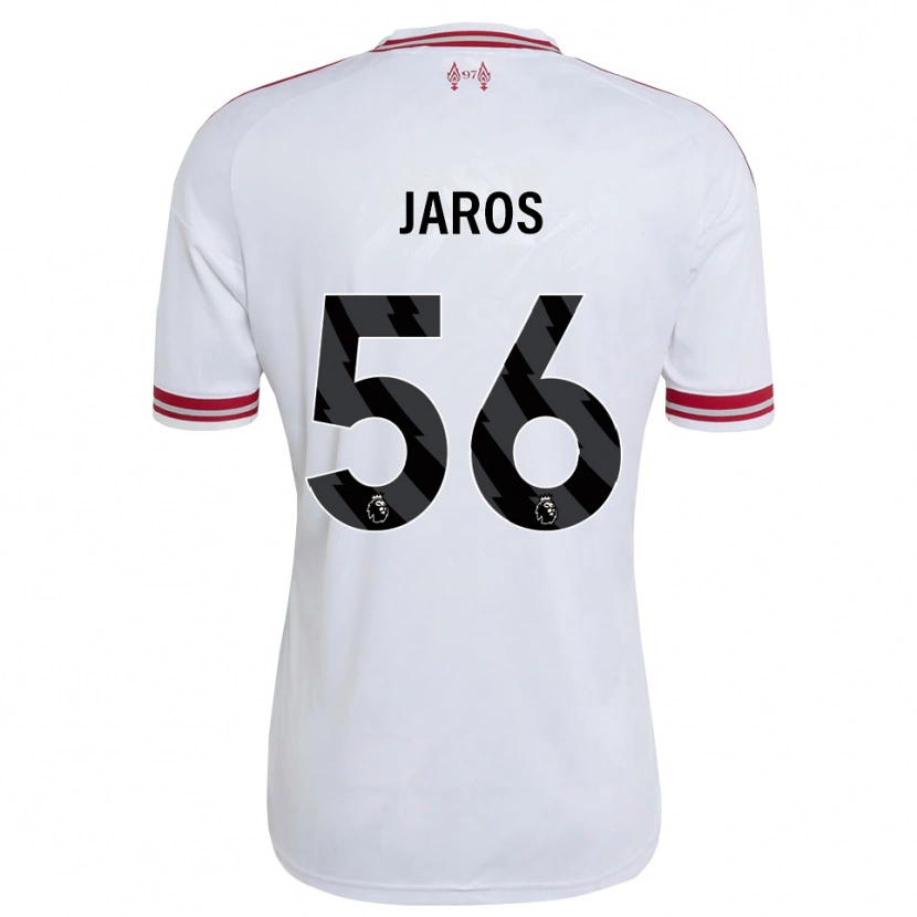 Danxen Heren Vitezslav Jaros #56 Rood Wit Uitshirt Uittenue 2026/27 T-Shirt