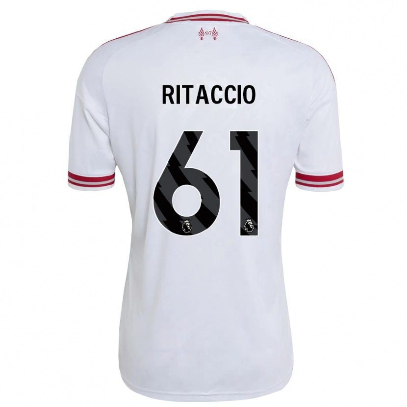 Danxen Heren Matteo Ritaccio #61 Rood Wit Uitshirt Uittenue 2026/27 T-Shirt