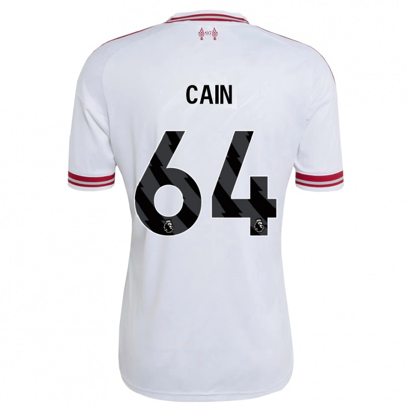 Danxen Heren Jake Cain #64 Rood Wit Uitshirt Uittenue 2026/27 T-Shirt
