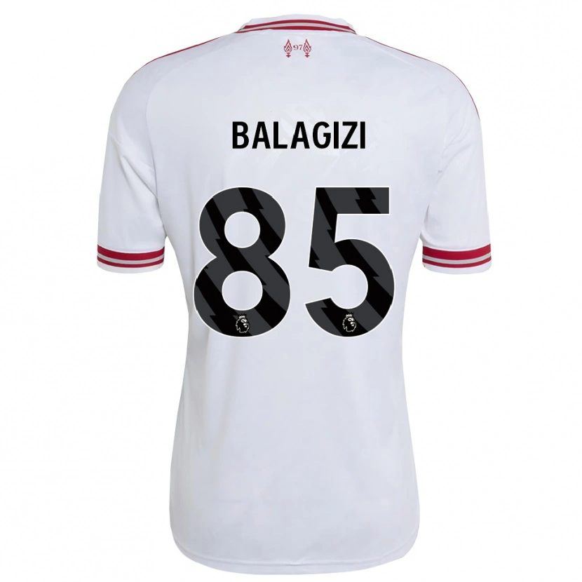 Danxen Heren James Balagizi #85 Rood Wit Uitshirt Uittenue 2026/27 T-Shirt