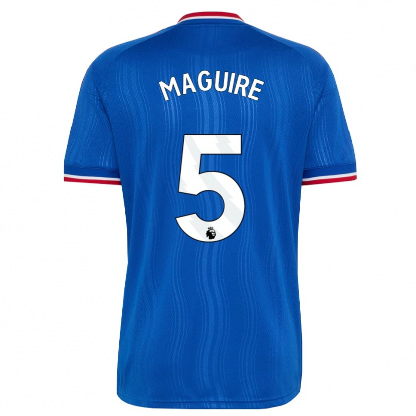 Danxen Heren Harry Maguire #5 Blauw Wit Rood Uitshirt Uittenue 2026/27 T-Shirt