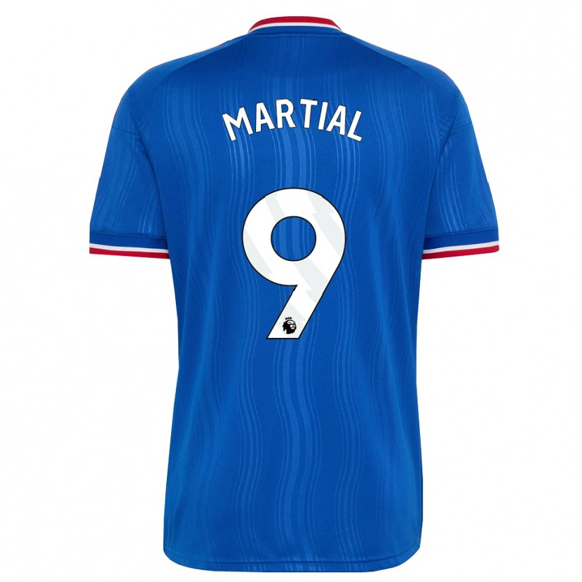 Danxen Heren Anthony Martial #9 Blauw Wit Rood Uitshirt Uittenue 2026/27 T-Shirt