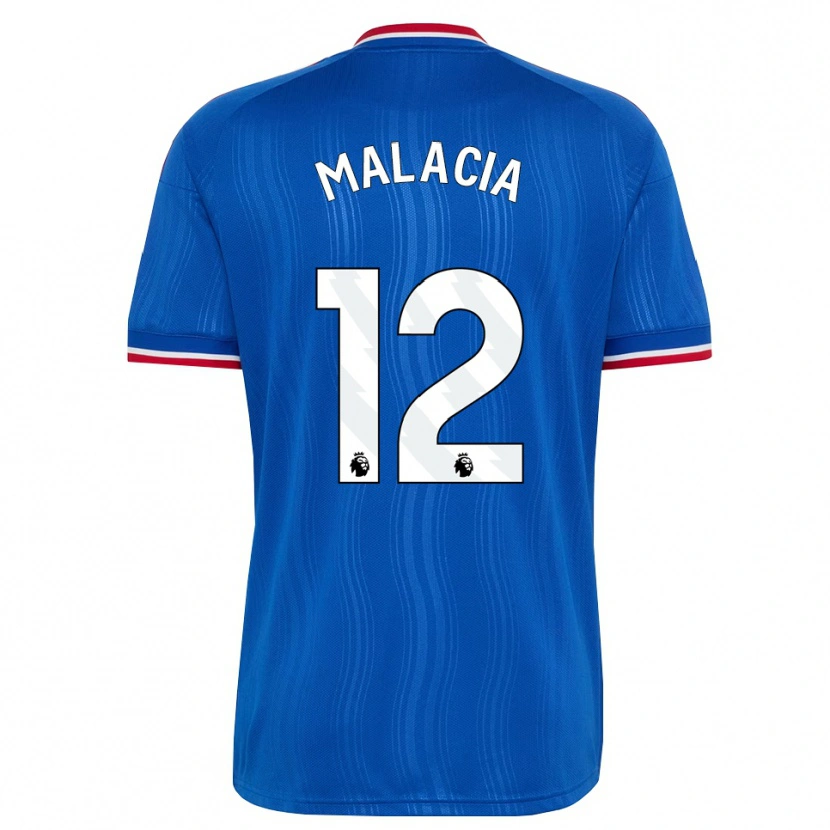Danxen Heren Tyrell Malacia #12 Blauw Wit Rood Uitshirt Uittenue 2026/27 T-Shirt