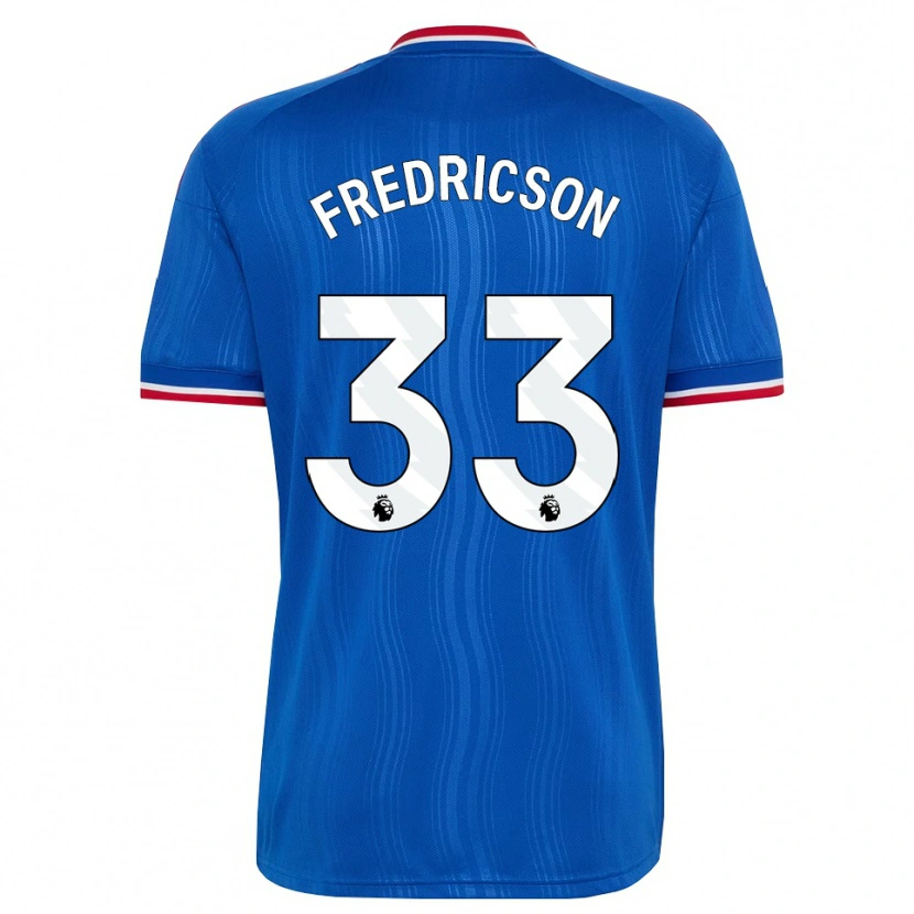 Danxen Heren Tyler Fredricson #33 Blauw Wit Rood Uitshirt Uittenue 2026/27 T-Shirt