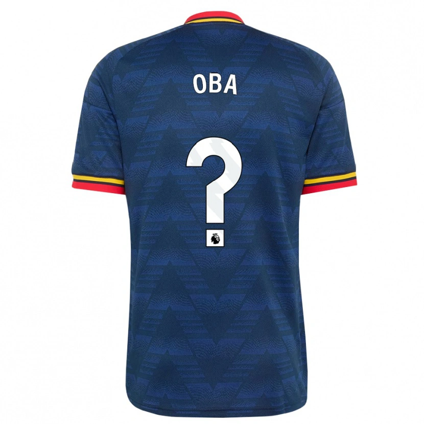 Danxen Heren Jayden Oba #0 Middernachtblauw Geel Rood Uitshirt Uittenue 2026/27 T-Shirt